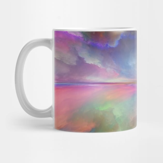 Rainbow Clouds Reflection by designsbycreation